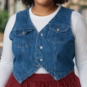 Blue Denim Vest